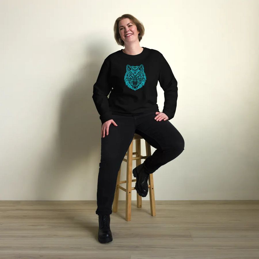 Mystic Wolf Organic Sweatshirt product image (11)