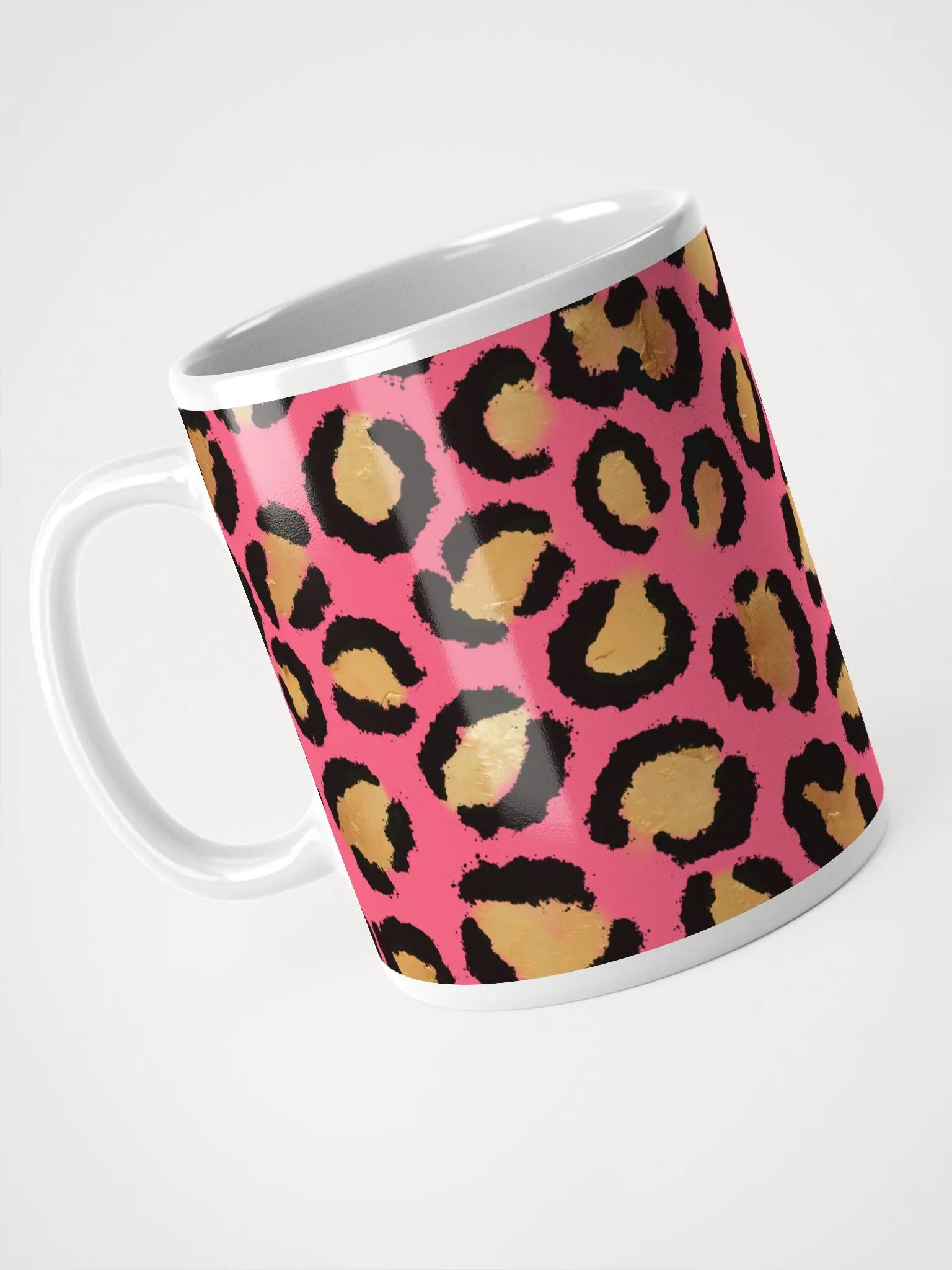 Pink Gilded Leopard Mug product image (5)