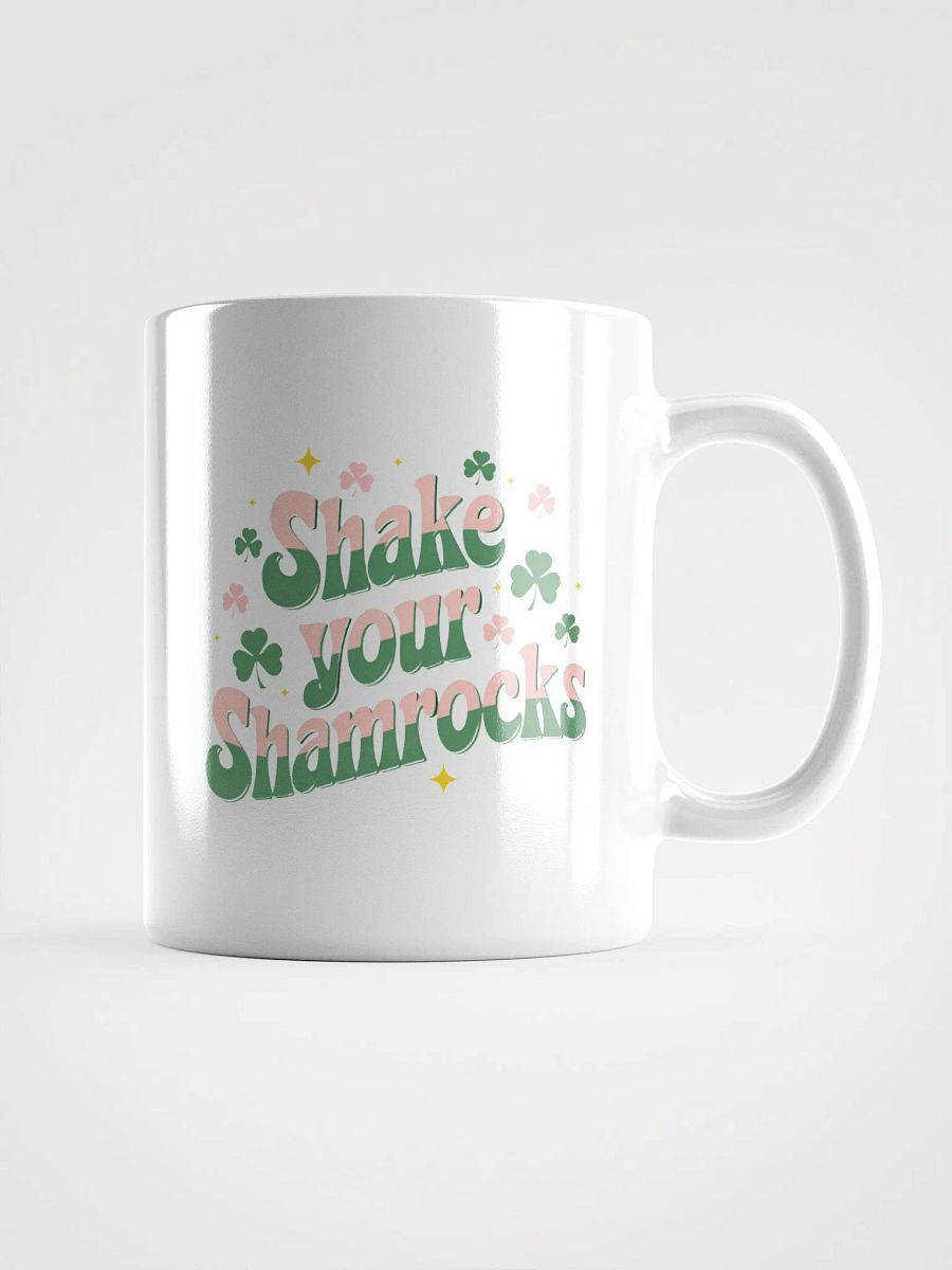 Shake Your Shamrocks White Glossy Mug product image (3)