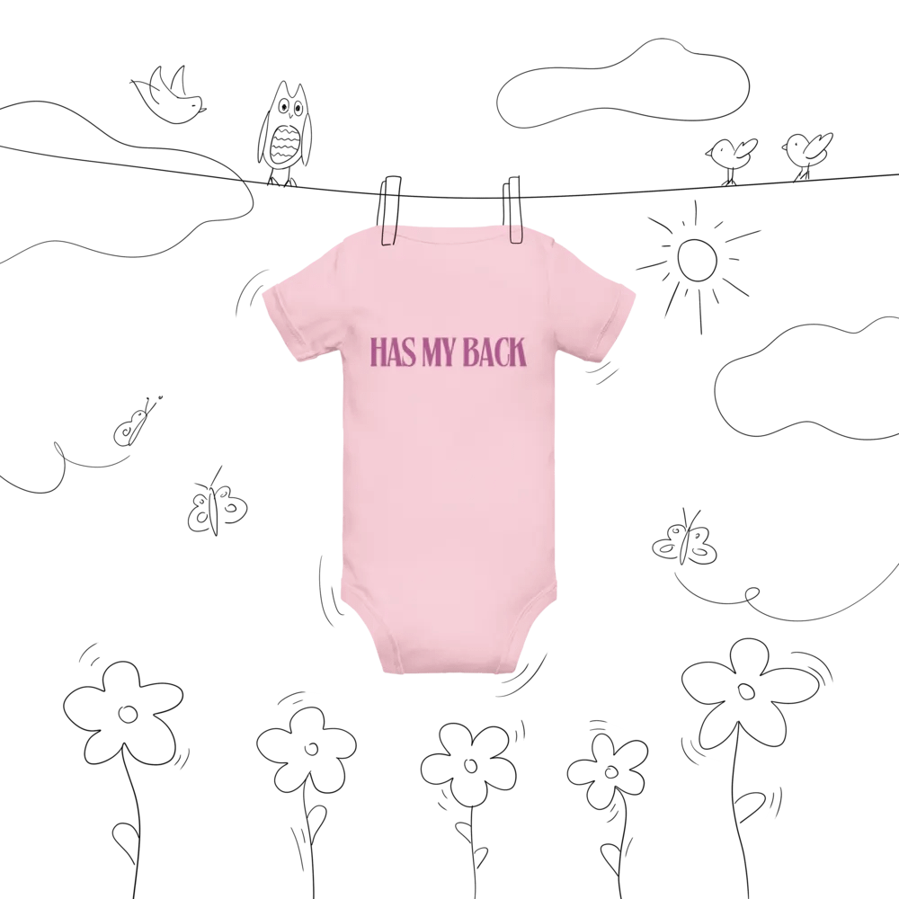 God Has My Back Baby Onesie in Pink 🌸 product image (8)