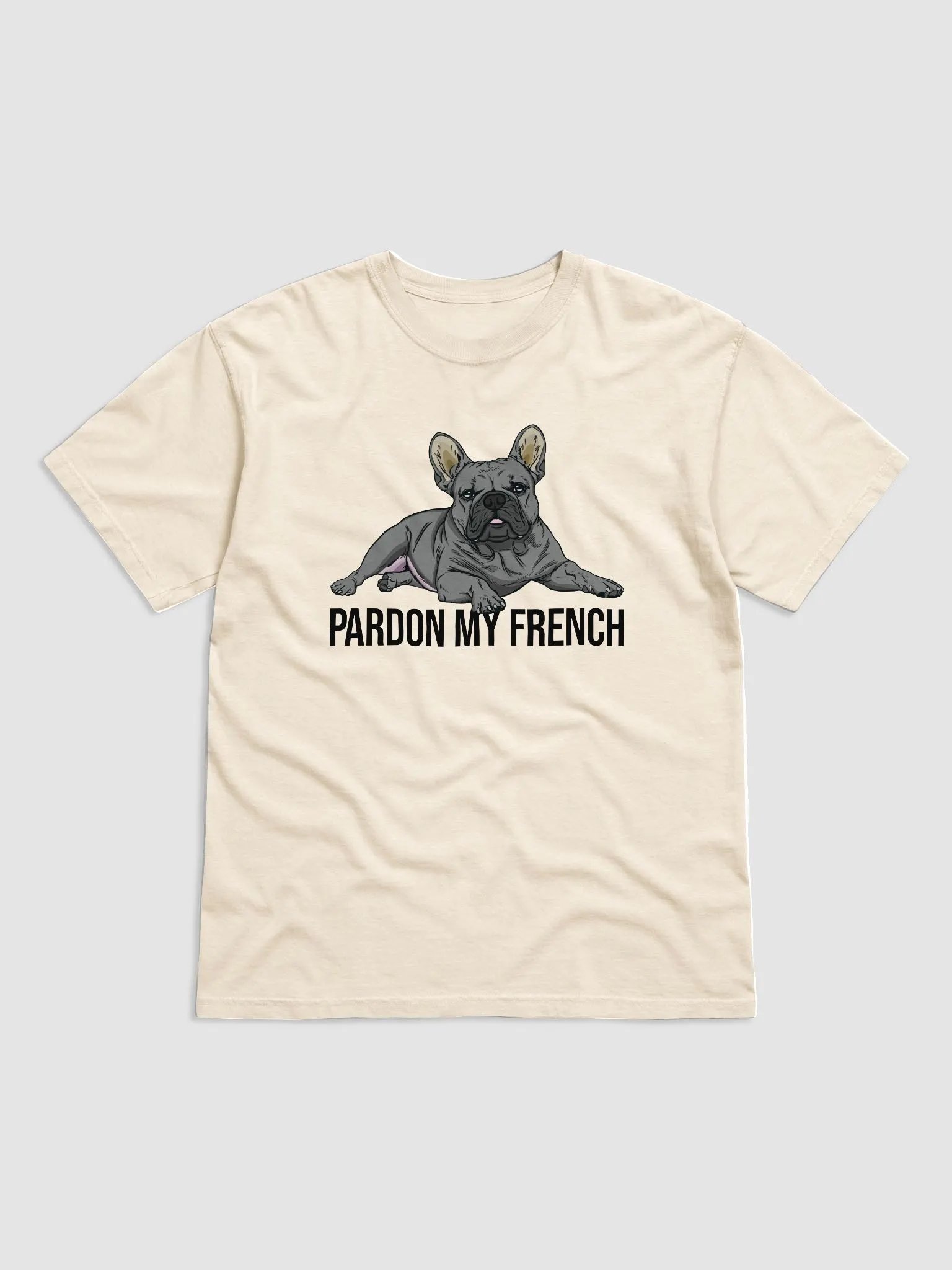 Pardon My French T-Shirt of a French Bulldog(Blue) | Funny T-Shirt for Frenchie Owners product image (17)