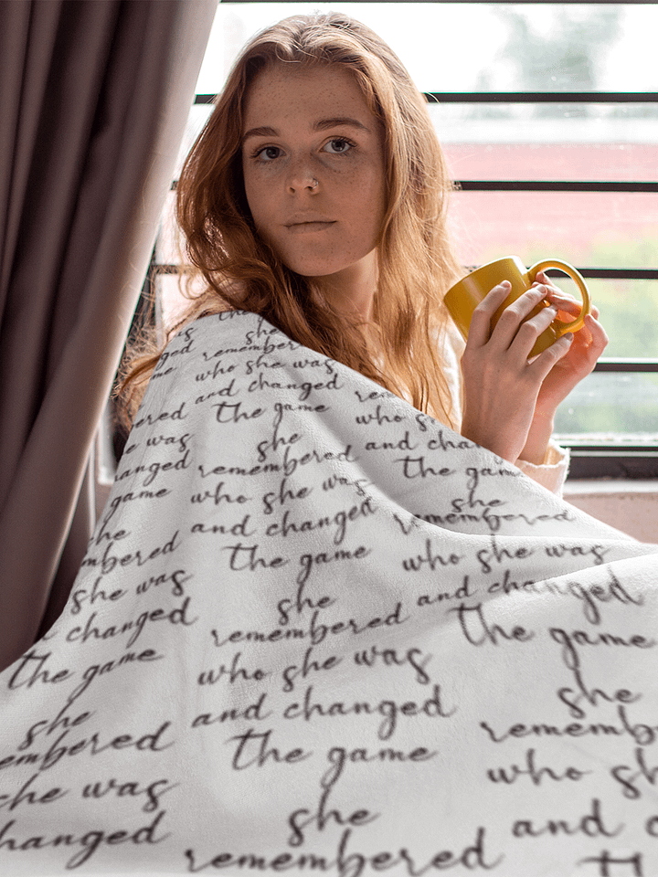 She Remembered Blanket product image (1)