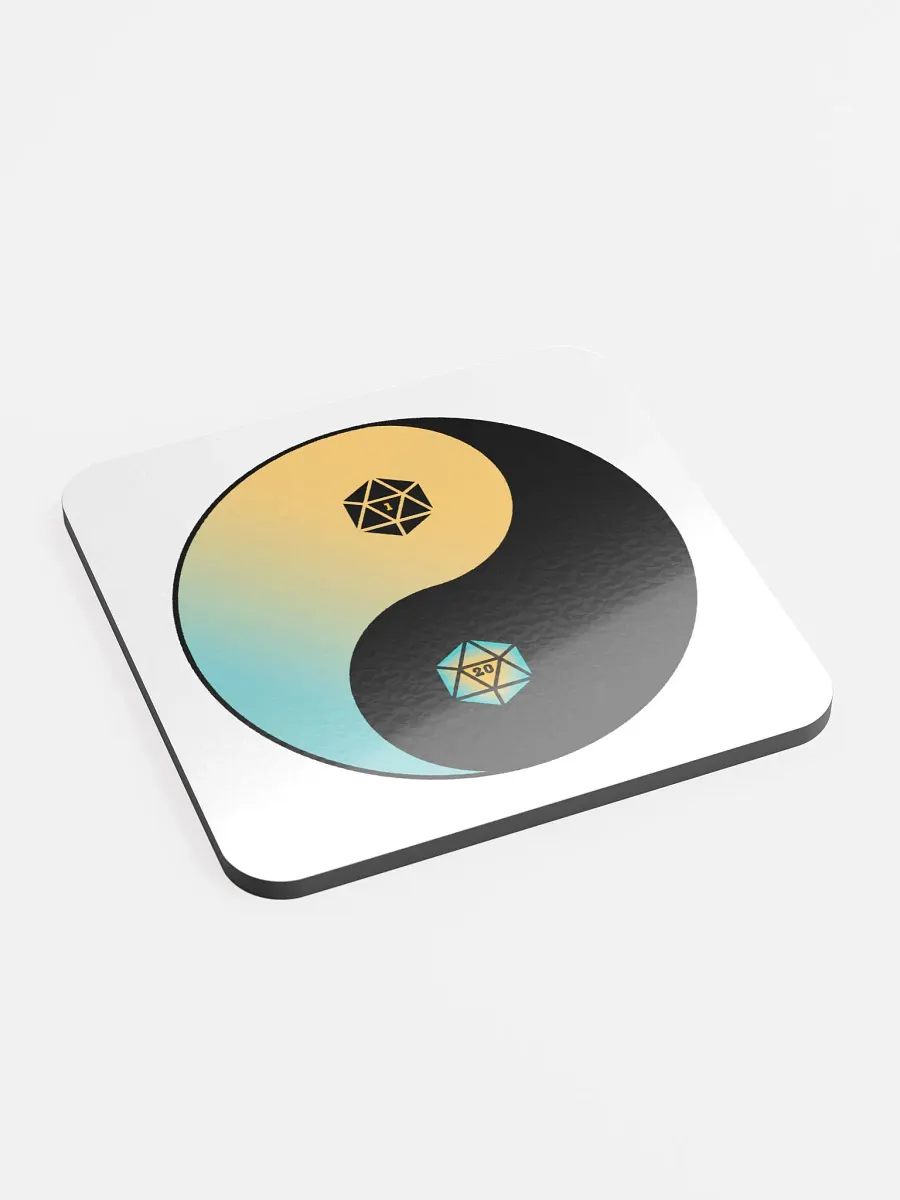 d20 Yin Yang Gradient Coaster product image (2)