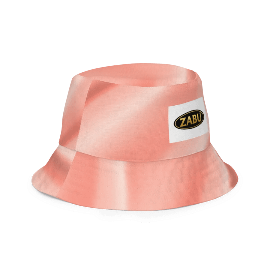 Flowing Peach Waves Reversible Bucket Hat product image (5)