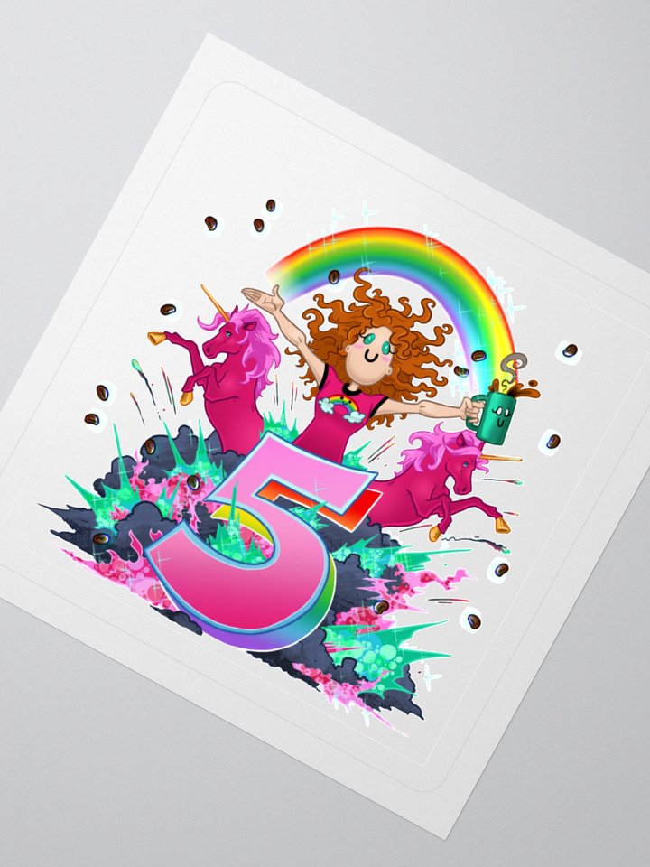 LadyAm5Years Sticker product image (6)