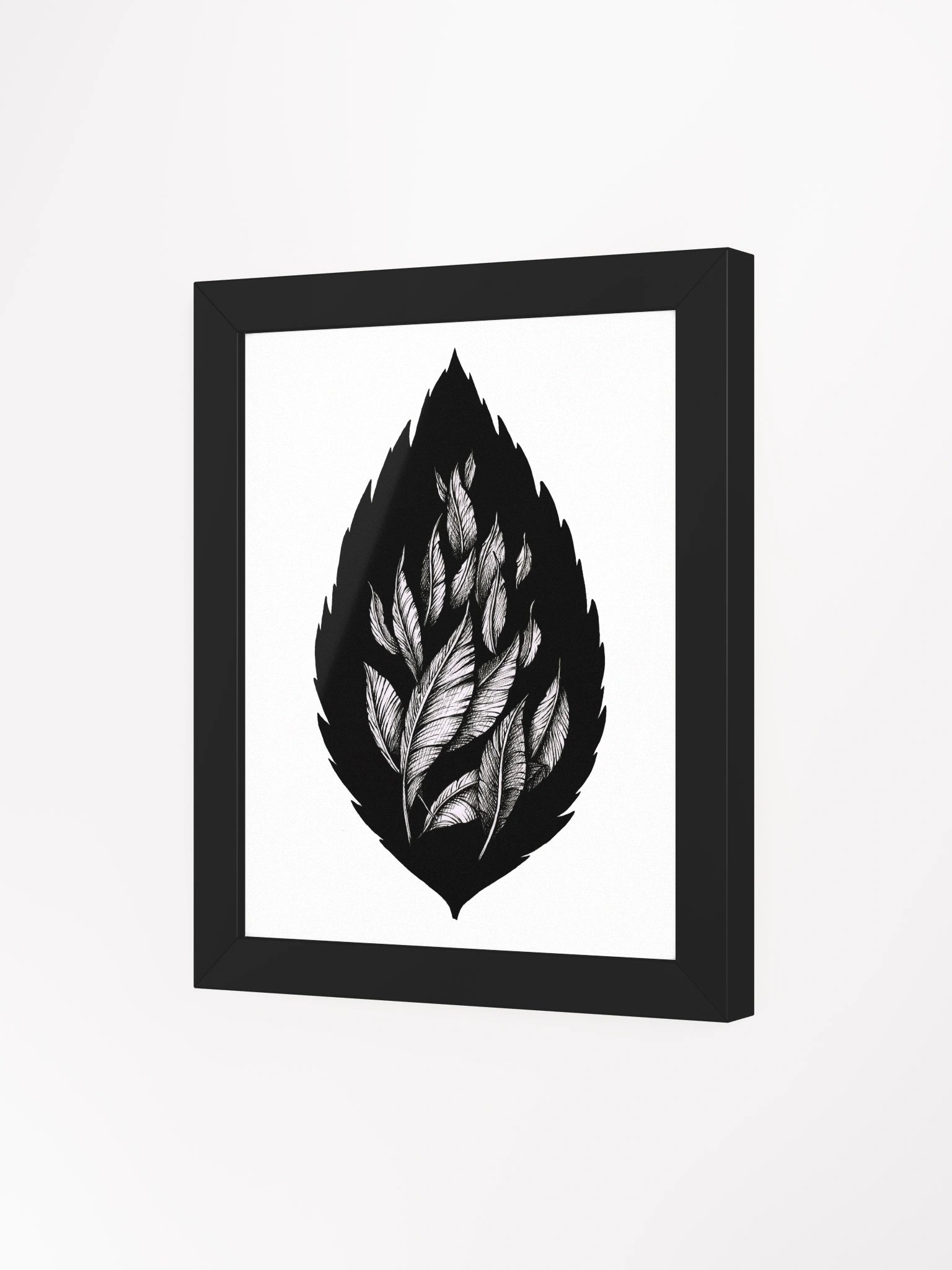 Dark Leaves - Framed Print product image (3)