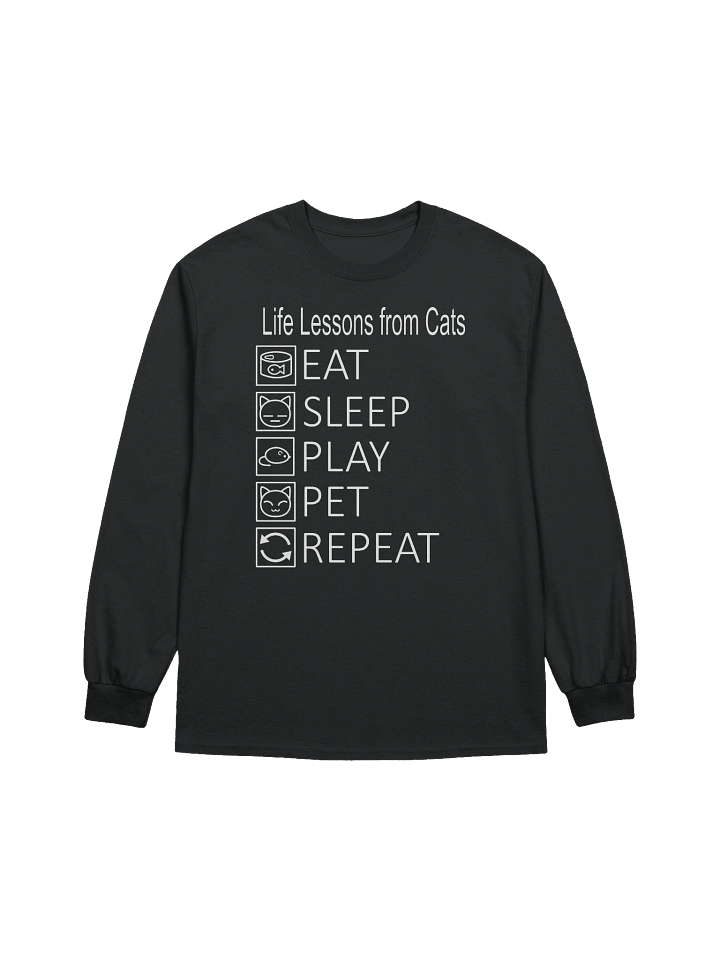 Life Lessons from Cats - Unisex Adult Long Sleeve T-shirt product image (1)