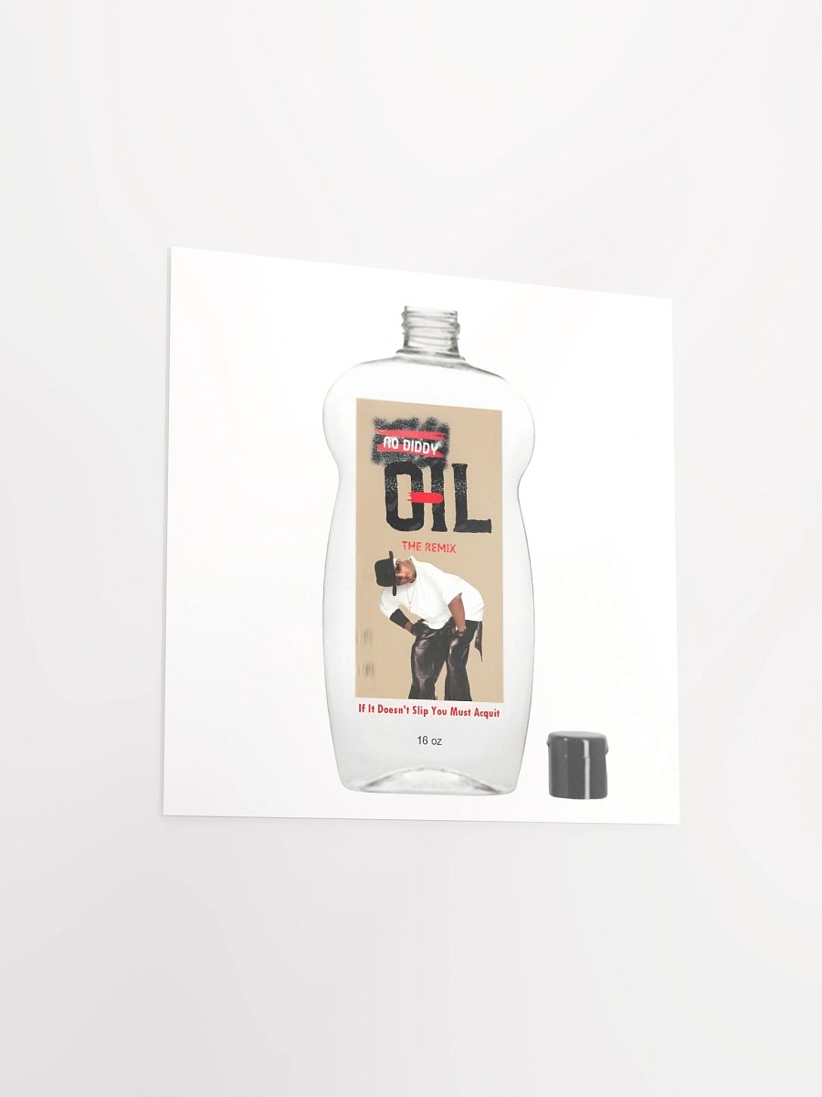 No Diddy Oil Bottle Poster product image (3)