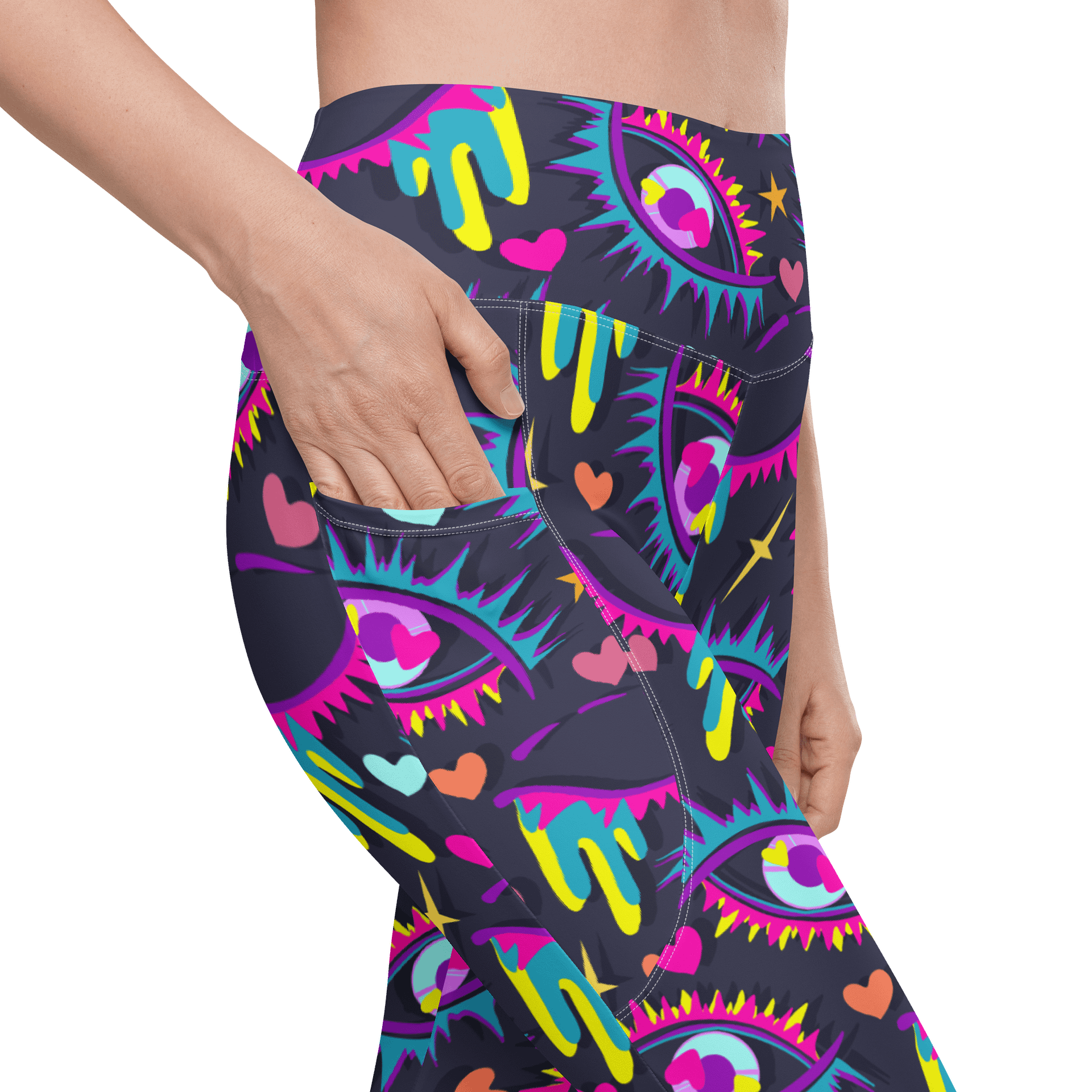 *ALL* Sizes Teal Eye Leggings W/ POCKETS 2.0 product image (9)