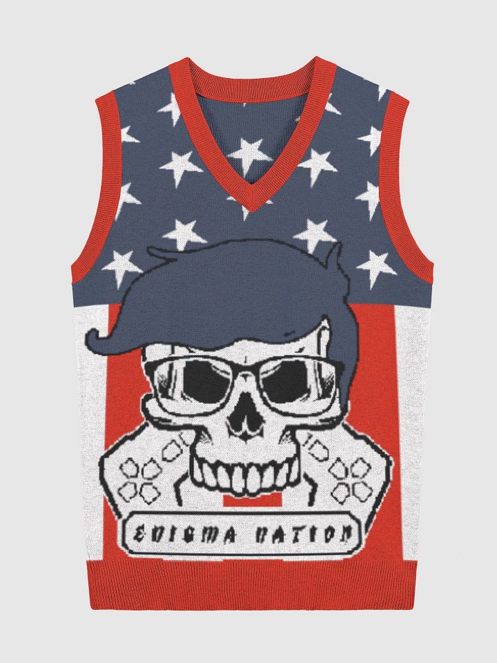 Enigma Nation Knitted V-Neck Vest 1 product image (1)
