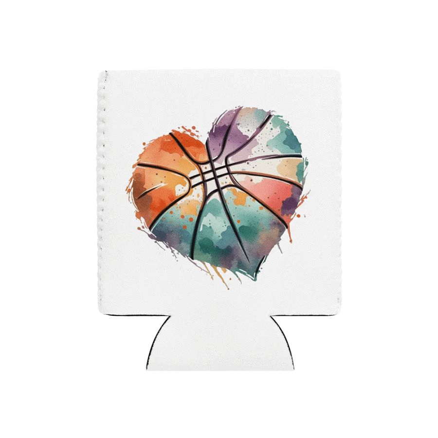 Heart Pastel Basketball Heartfelt Hoops Can Cooler product image (1)