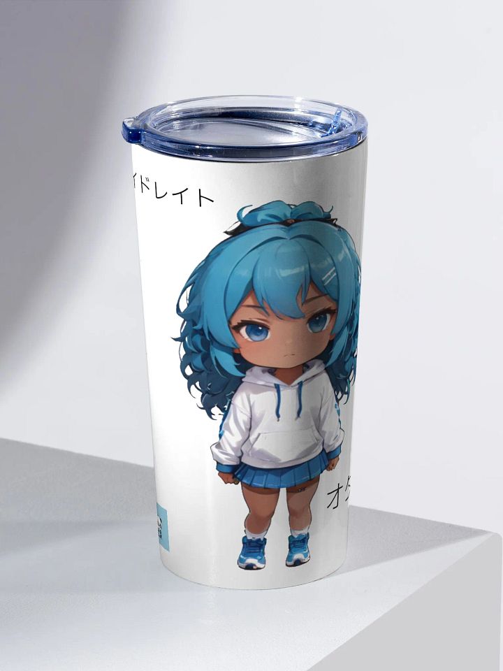 Chibi Blue-Haired Anime Tumbler product image (2)