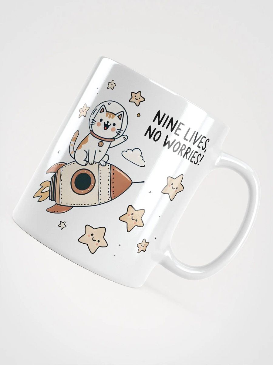 Nine lives, no worries mug product image (4)