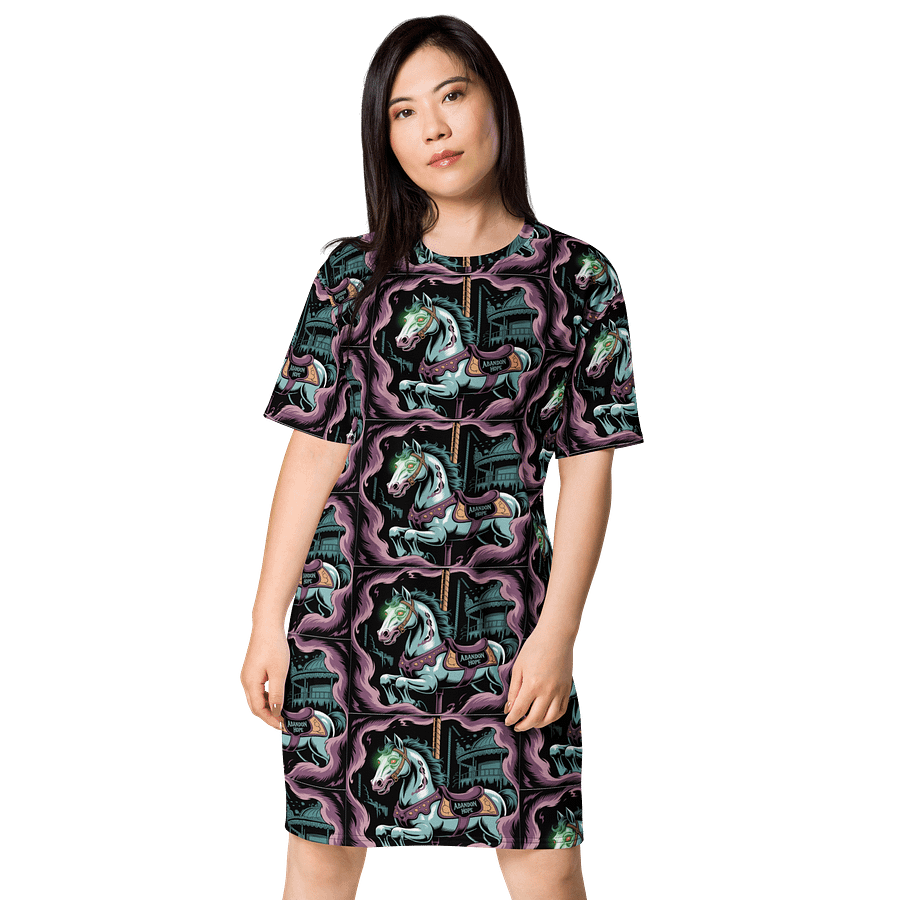 Midnight Veil Designs Gothic Fantasy Carousel T-Shirt Dress - All-Over Print product image (1)