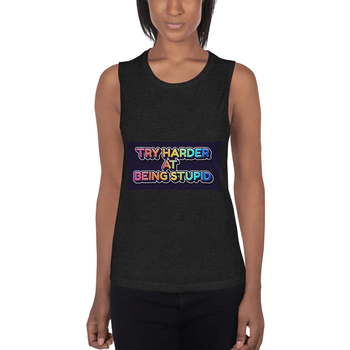 Jay - Try Harder at Being Stupid Tank Top (Black) product image (1)
