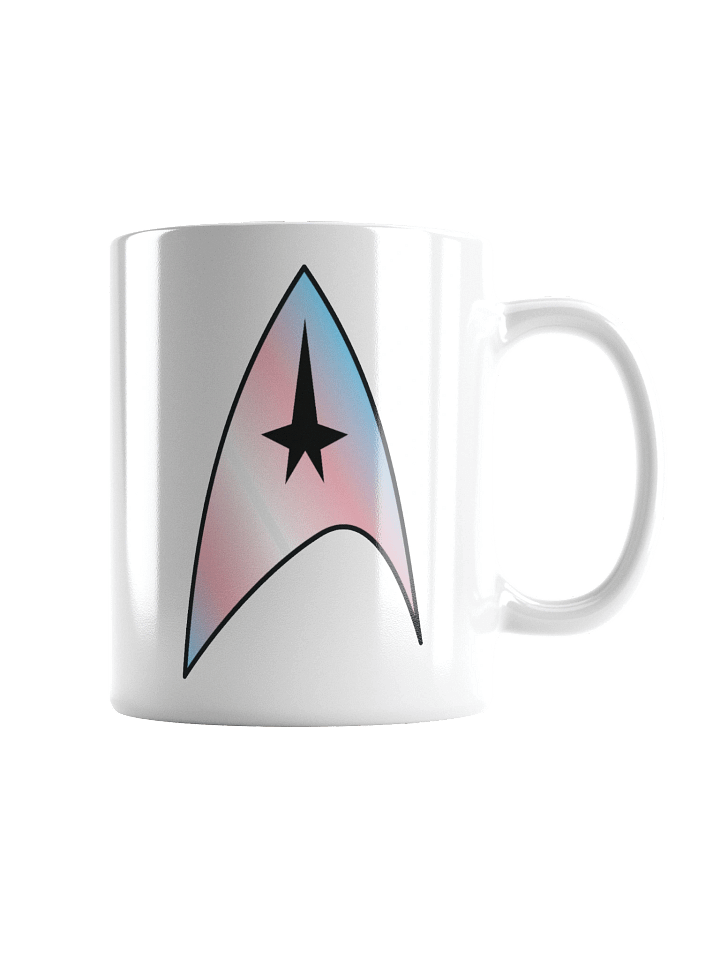 Trans Pride Gradient Starfleet Mug product image (1)