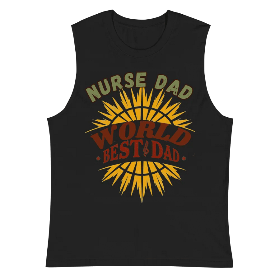 World's Best Nurse Dad Muscle Tank product image (3)