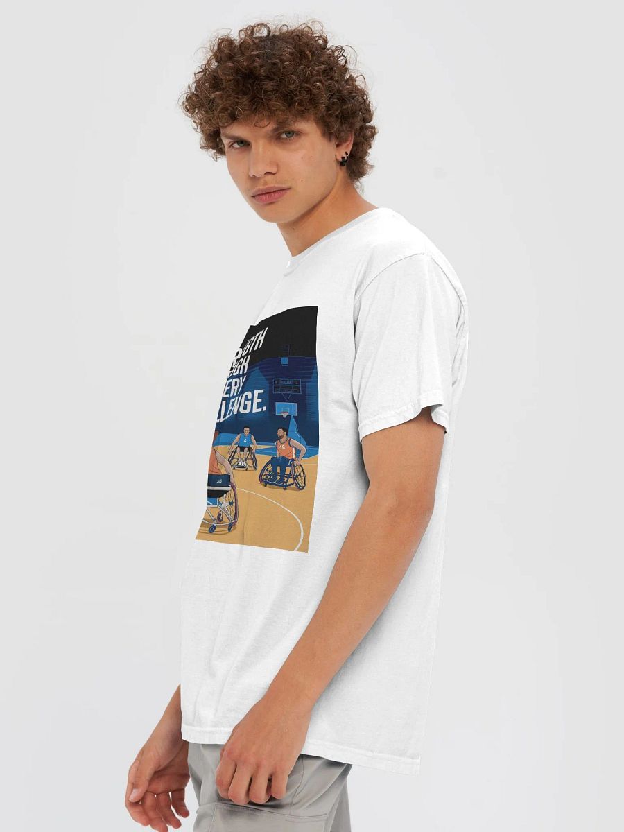 Strength Through Every Challenge Wheelchair Basketball Tee product image (6)