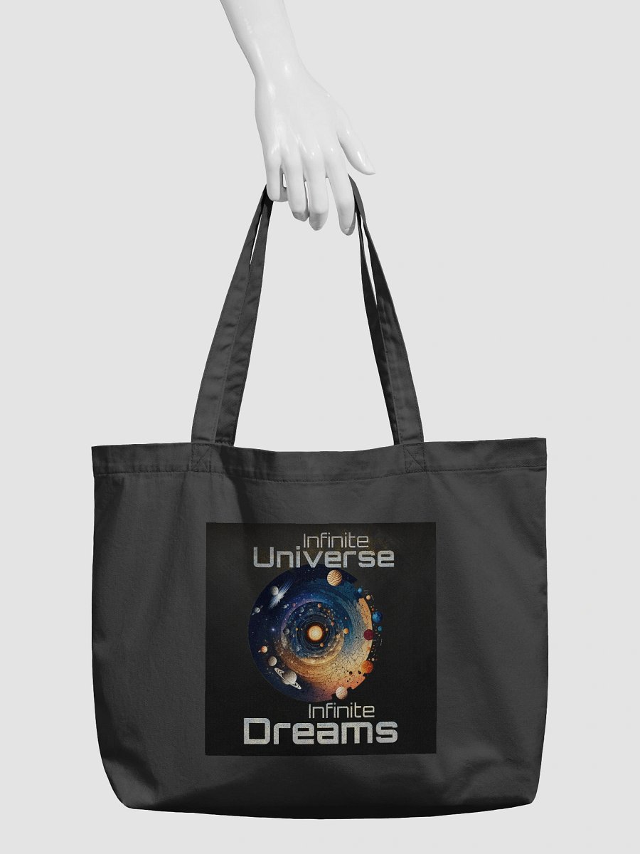 Cosmic Horizons - Infinite Universe, Infinite Dreams – Organic Cotton Tote Bag (Wide) product image (3)