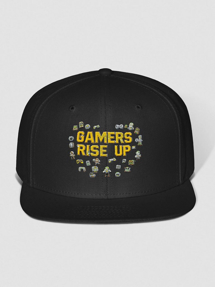 Gamers Rise Up hard hat snapback hat product image (1)