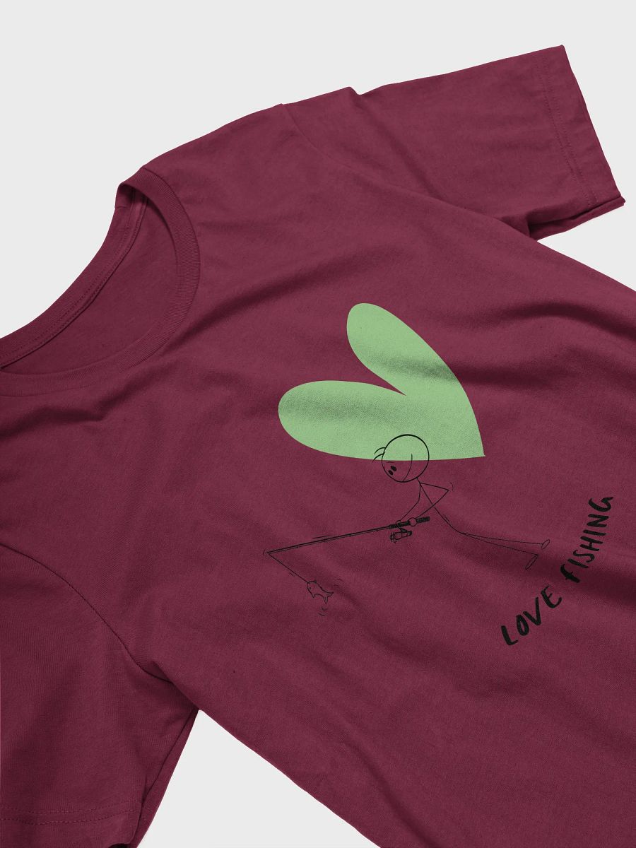 Love Fishing Heart Cartoon Supersoft T-Shirt product image (28)
