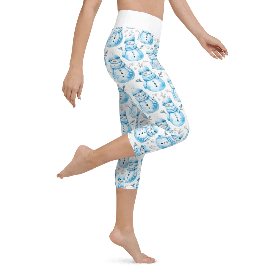 Frosty Friends Yoga Capri Leggings product image (5)