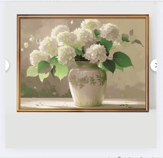 Hydrangeas in Vintage Vase Wall Art product image (1)