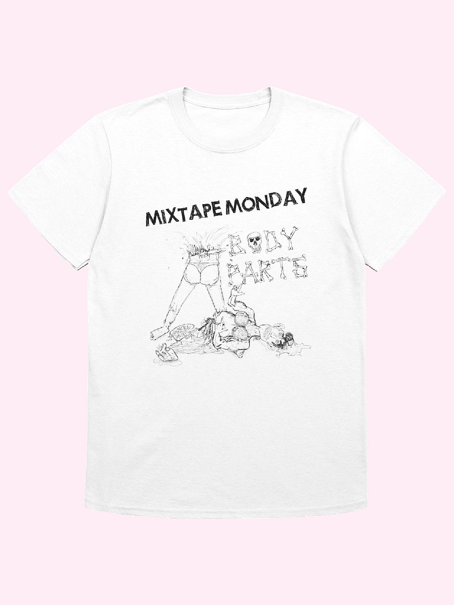 Body Parts Tee // Black on White product image (1)
