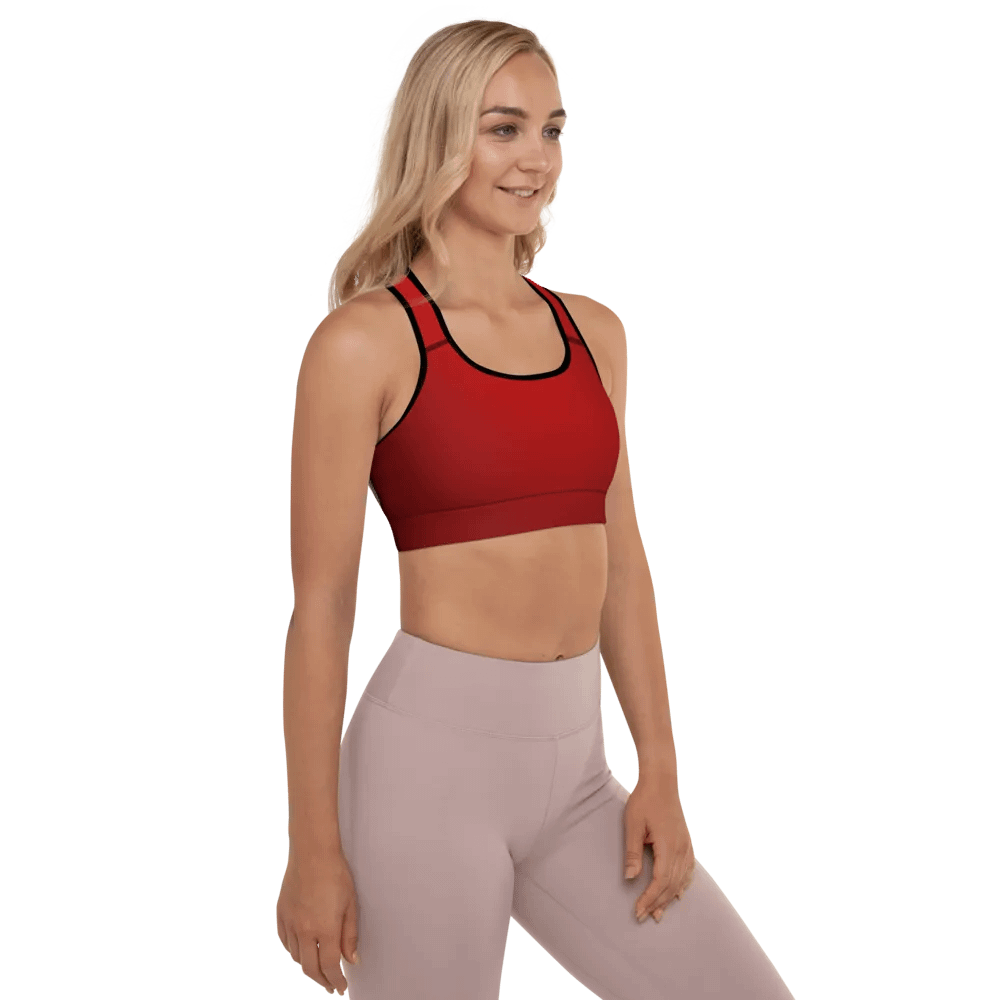 Radiant Red Padded Sports Bra product image (9)