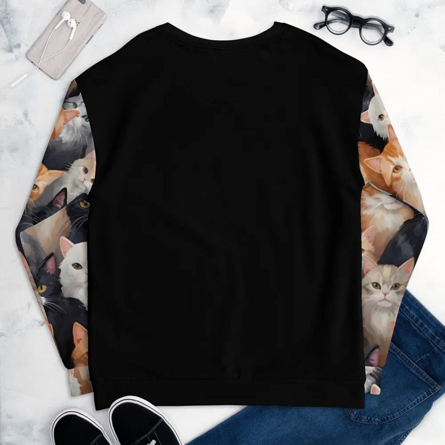 Purrfectly Adorable Cat Lovers Unisex Sweatshirt product image (9)