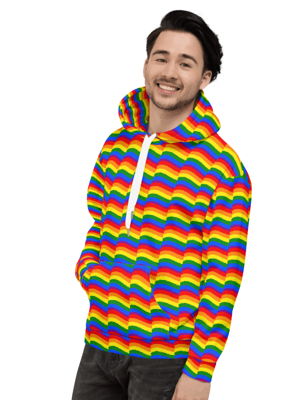Rainbow hoodie product image (4)