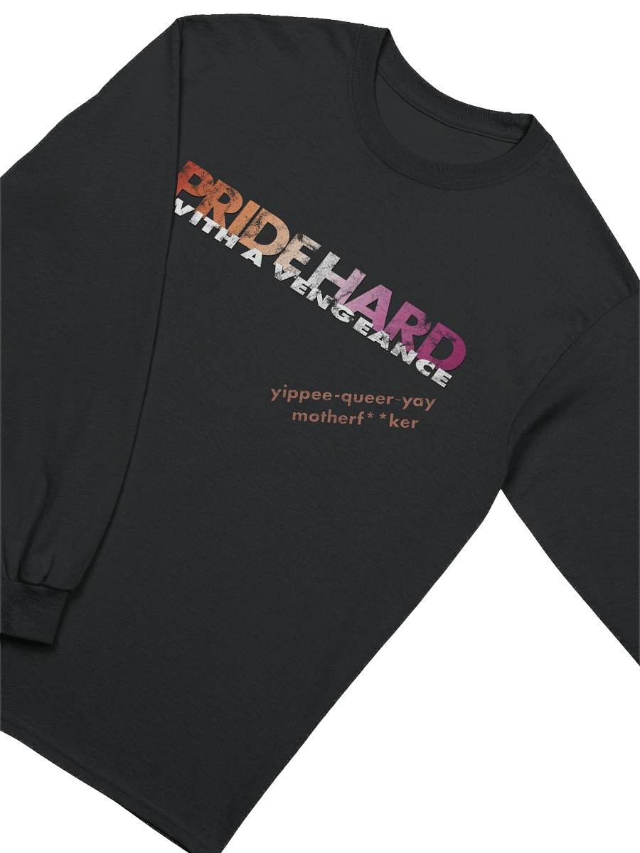 Lesbian "Pride Hard" Long Sleeve Tee product image (3)