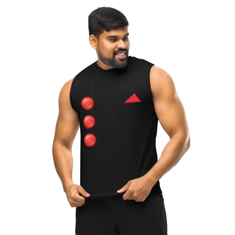 Red Button and Hankie Muscle Tank product image (11)