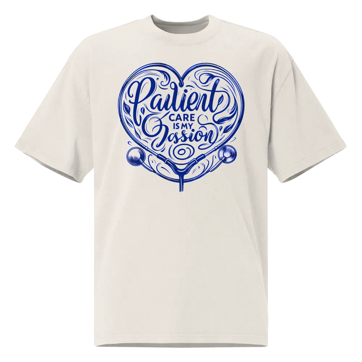 Passionate Patient Care Heart Print T-Shirt product image (3)