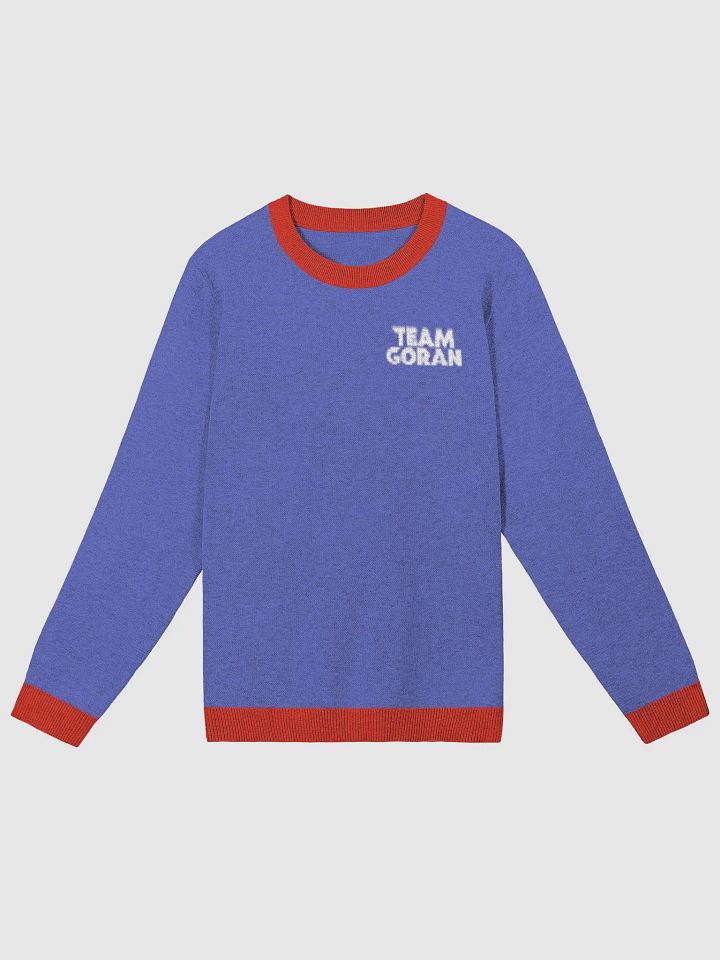 Blue & Red Classic Fit Team Goran Knitted Crew Neck product image (1)