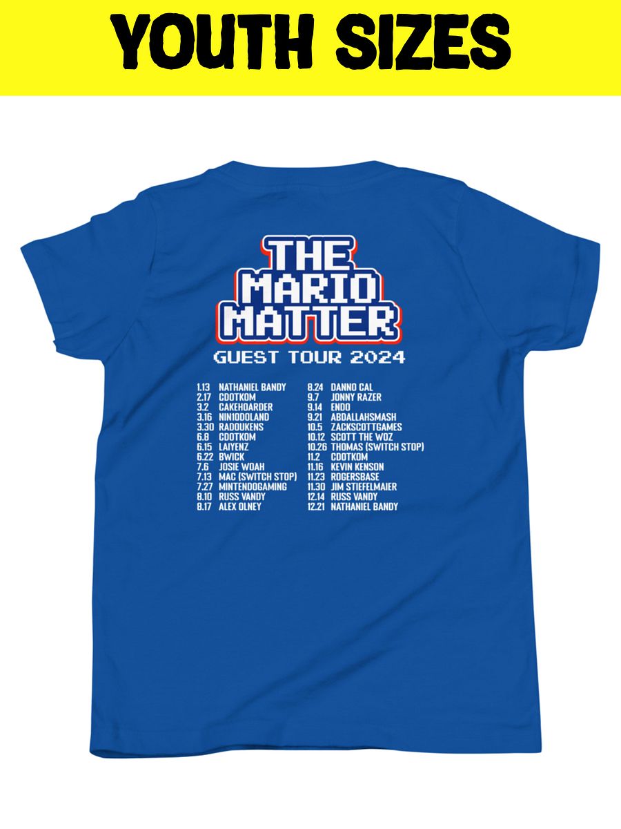 The Mario Matter Guest Tour 2024 Tee (Youth) product image (1)