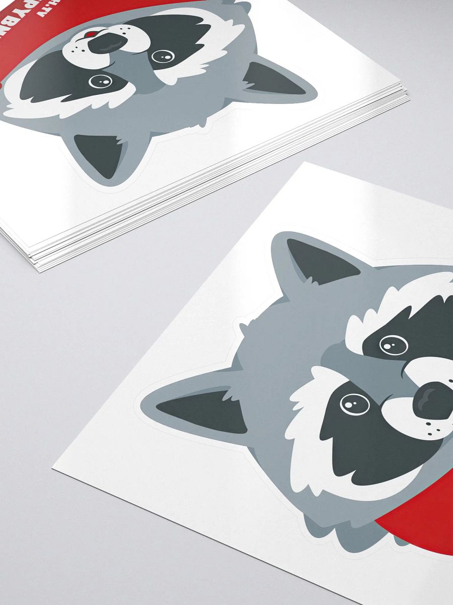 Sleepy Bandit Logo Sticker with Twitch Handle product image (5)