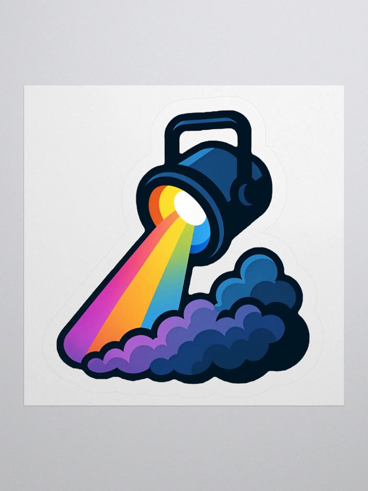 Theatrically Jerry: Rainbow Stage Light Fog Sticker product image (3)