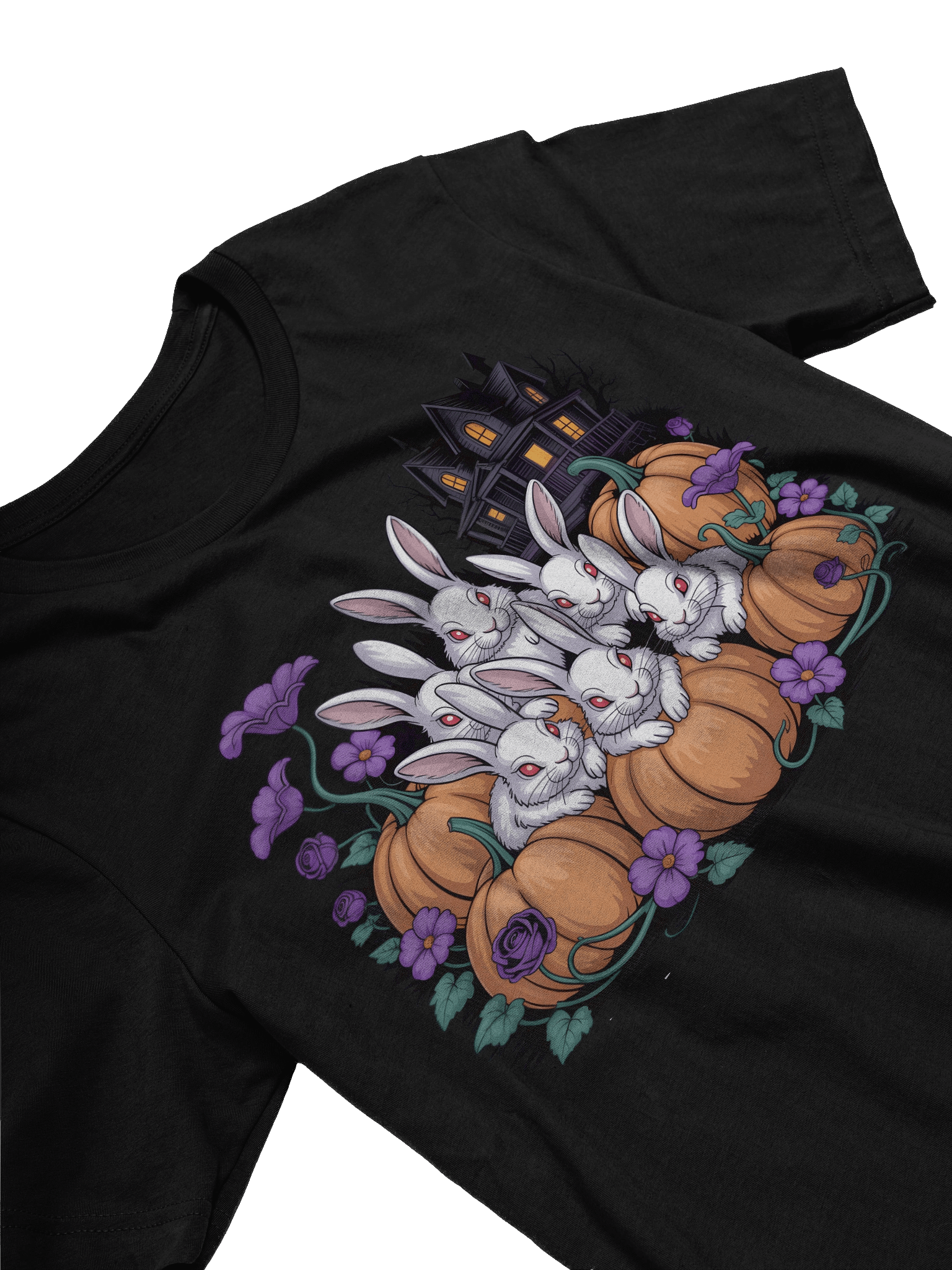 Rabbit Patch Halloween T-Shirt product image (10)