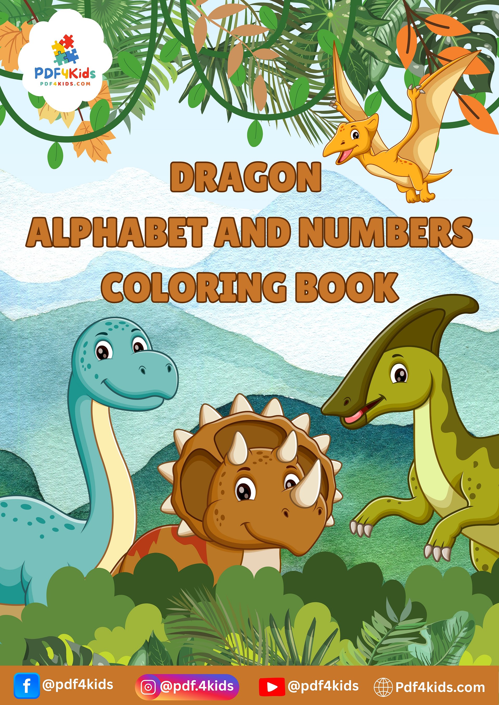 Coloring Fun with Dragon: Alphabet and Numbers product image (1)