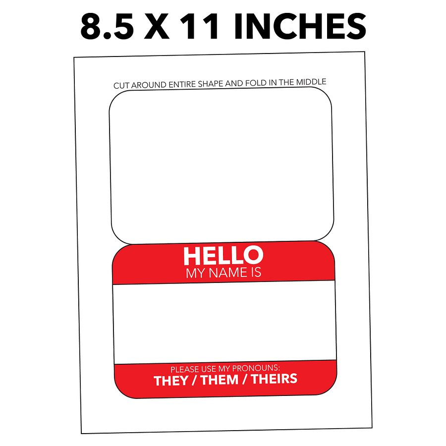 They / Them / Theirs Pronoun Display product image (3)