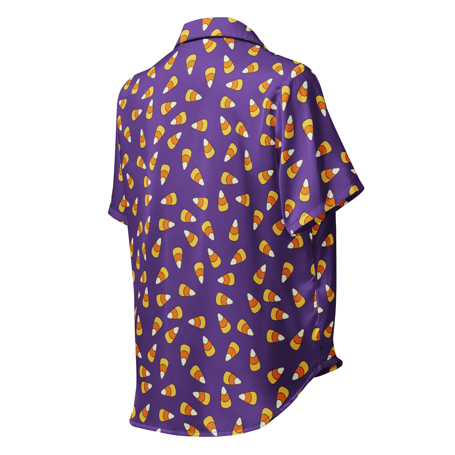 "Scattered Candy Corn" Pattern - Women's Short Sleeve Pajama Top product image (2)