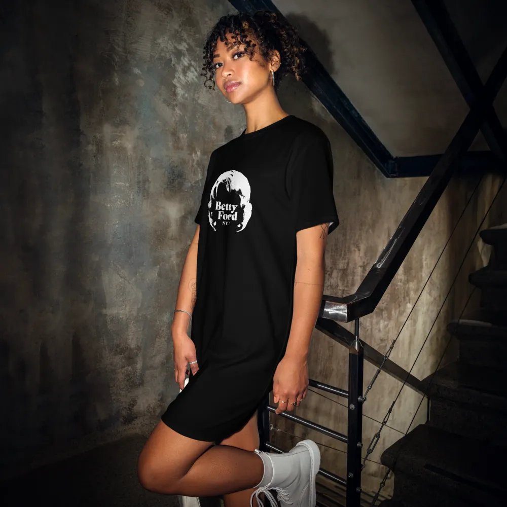 Betty Ford NYC logo T-Shirt Dress (Black) product image (3)