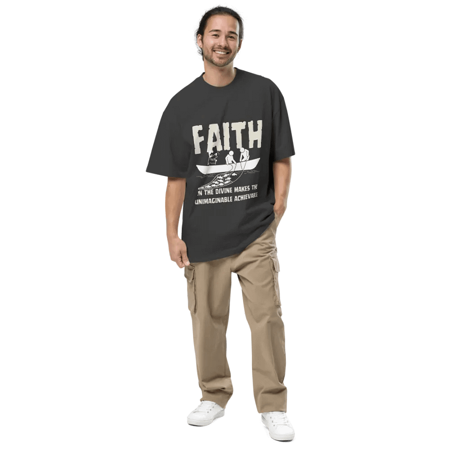 Faith in the Divine Oversize Unisex T-shirt product image (3)