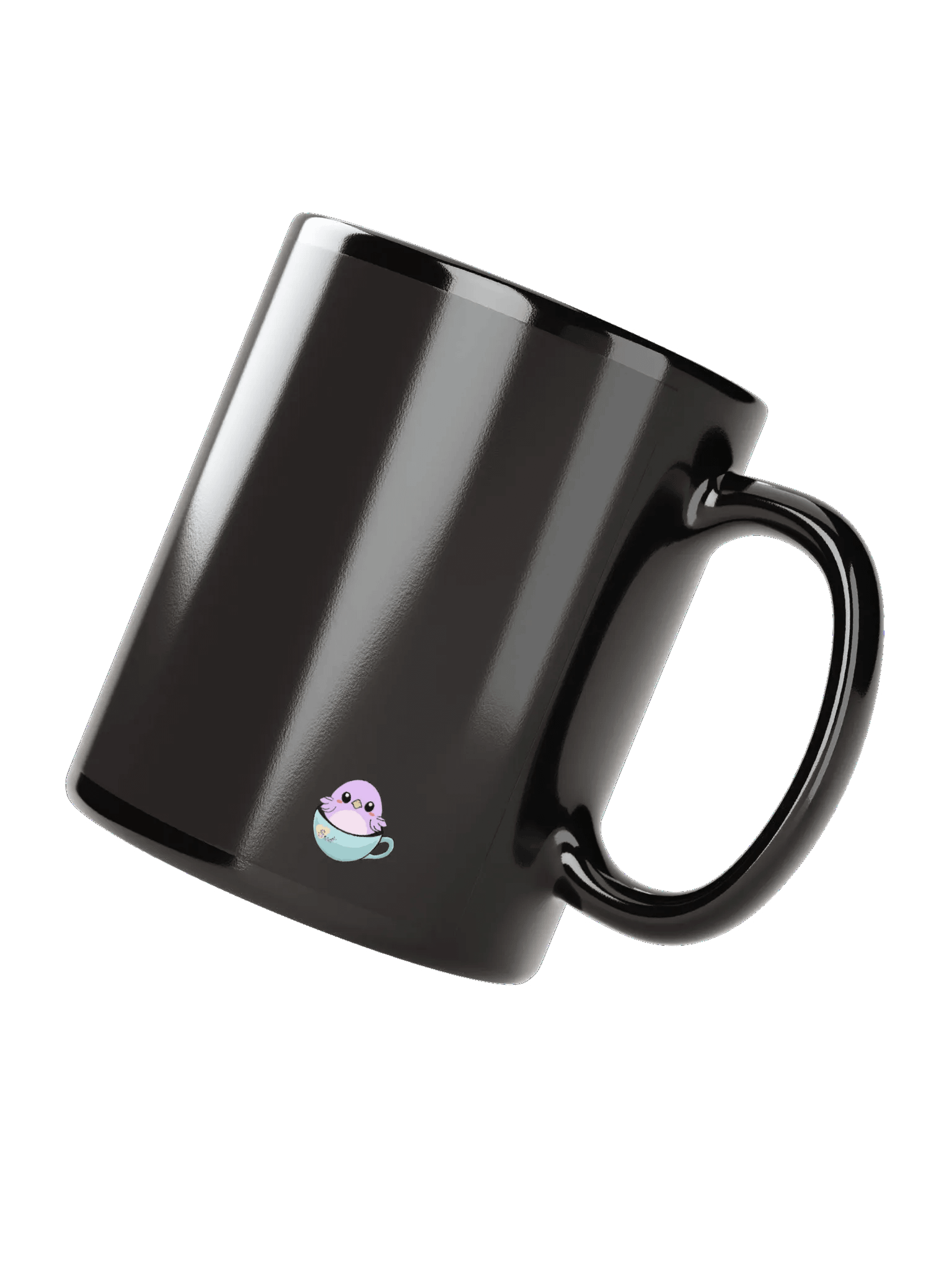 Cat Cup & Book | Black Mug product image (5)