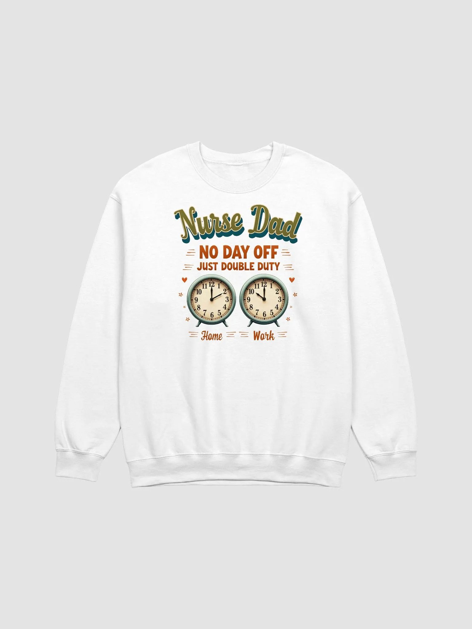 Dedicated Nurse Dad Crewneck Sweatshirt product image (6)