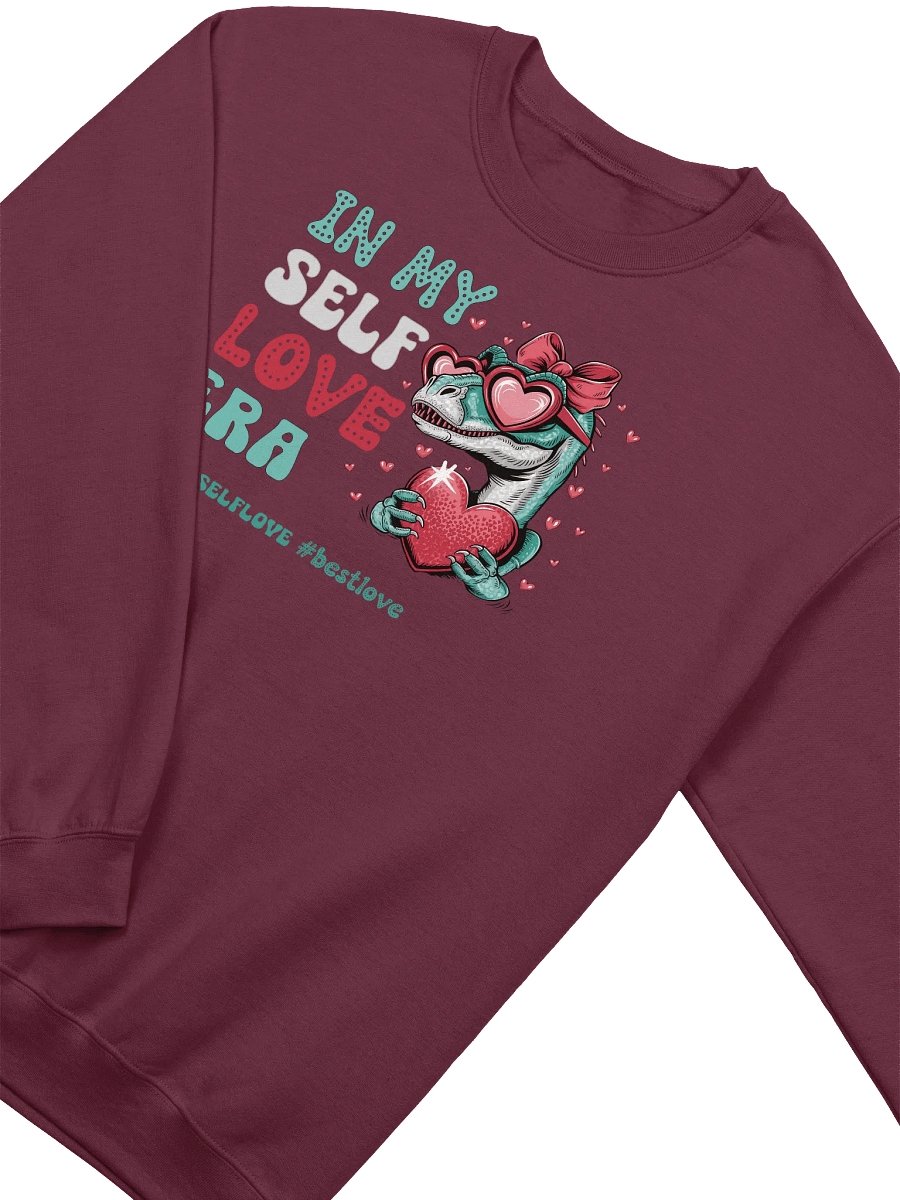 Funny Dinosaurus Valentine's day sweatshirt - In myself love era product image (2)