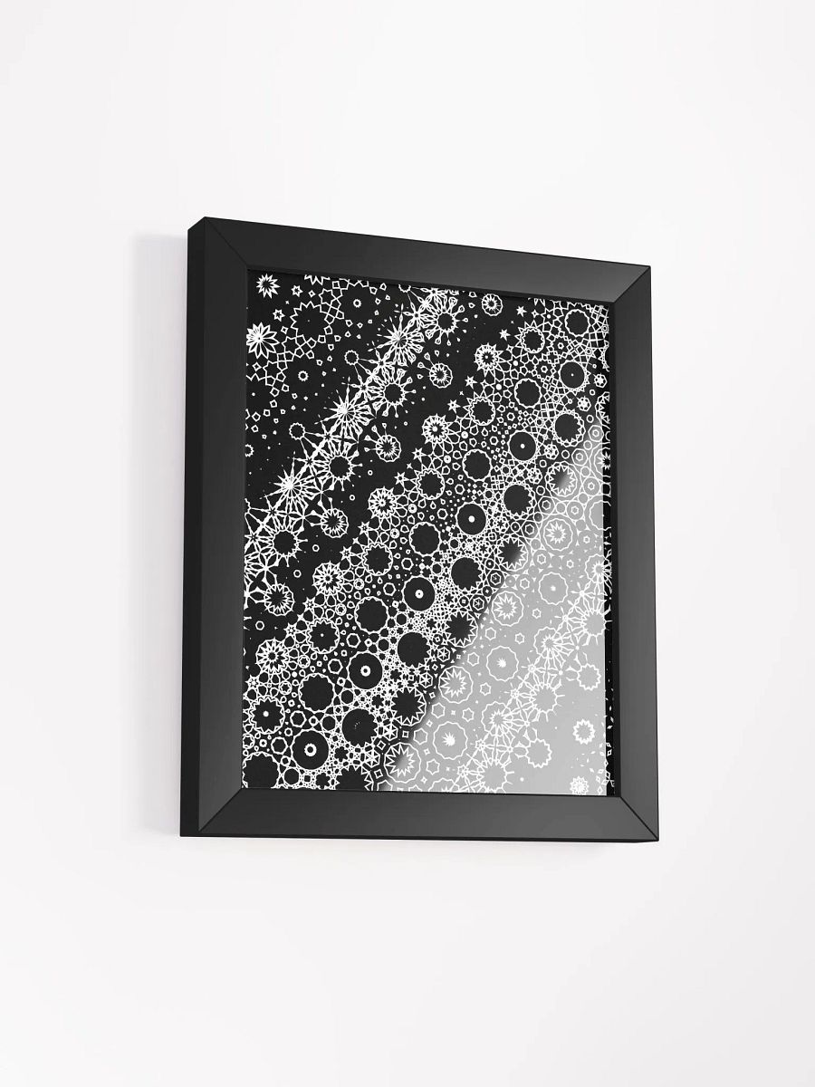 Elegant Metamorphosis, Black and White Wood Framed Matte Poster product image (10)