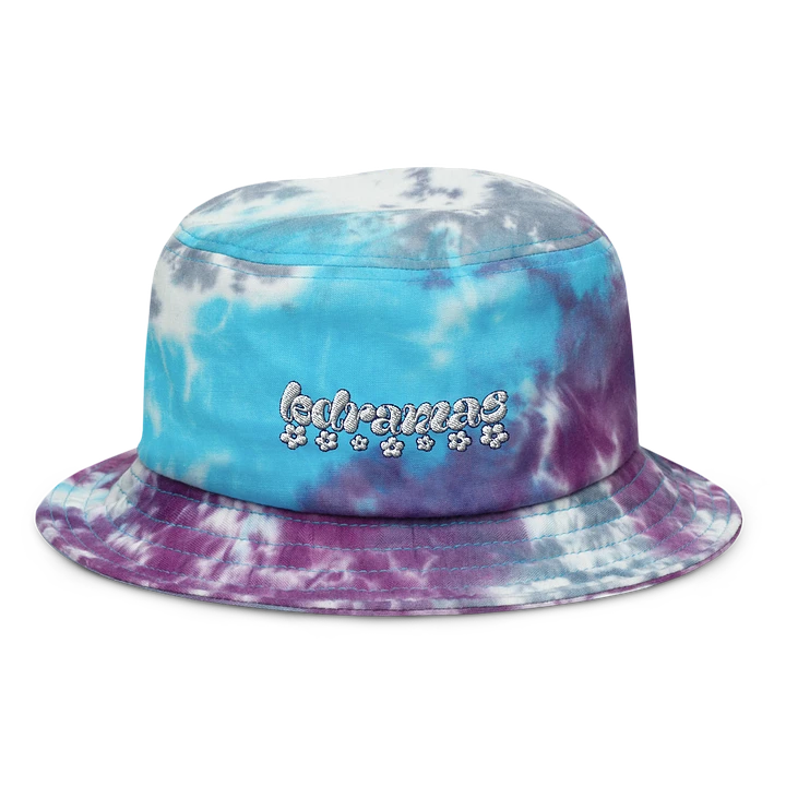 K-Dramas & Daisies Embroidered Tie Dye Bucket Hat product image (1)