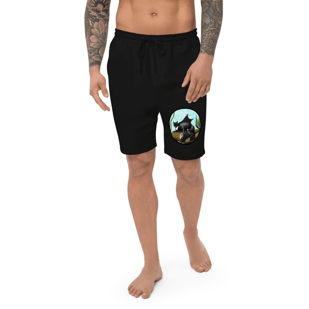 Mermeow Tuxedo Fleece Shorts product image (1)